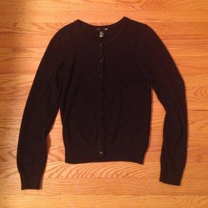 H&M Black Cardigan Sweater