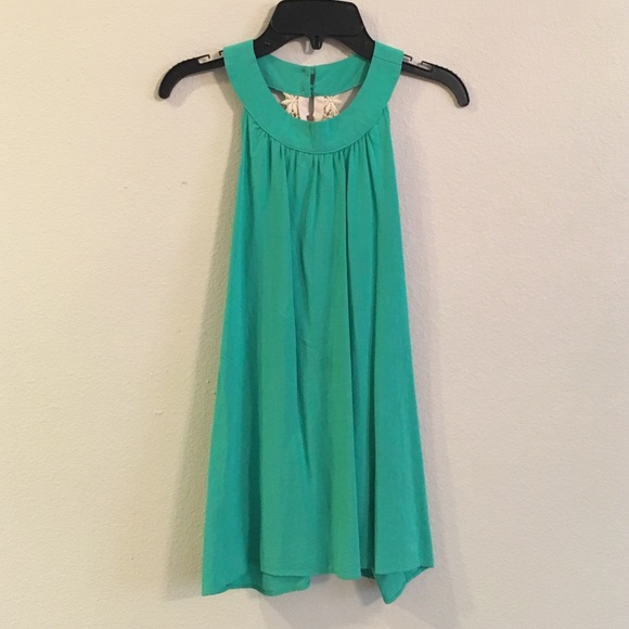 High-neck halter tank