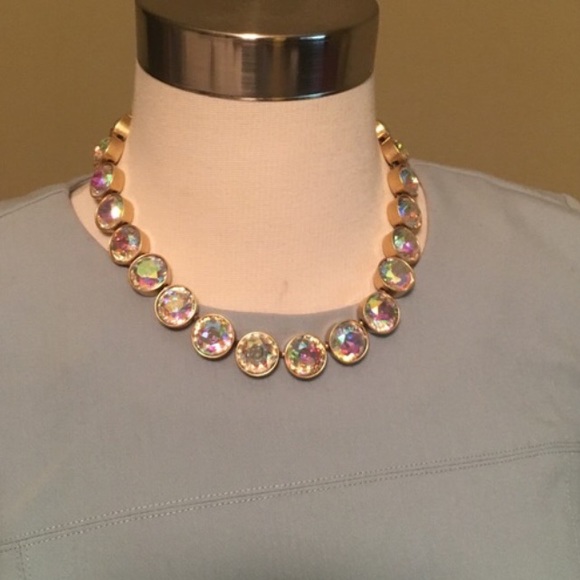 LAST ONE🎀NEW🎀J.Crew Pink Iridescent Dot Necklace - Picture 3 of 4