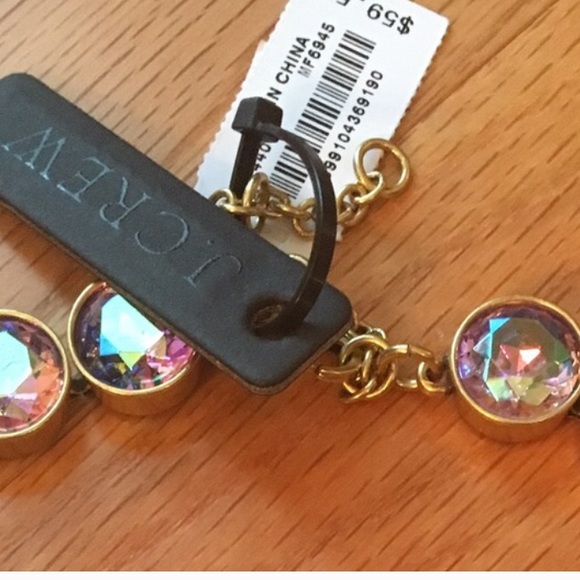 LAST ONE🎀NEW🎀J.Crew Pink Iridescent Dot Necklace - Picture 4 of 4