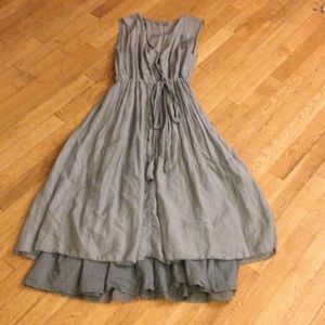 CP Shades Light Blue Silk Blend Julia Dress