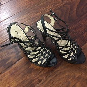 Black Strappy Marc Fisher High Heels