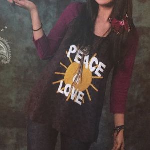 Free People lace detail top