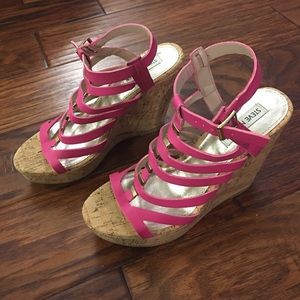 Pink Steve Madden Wedges