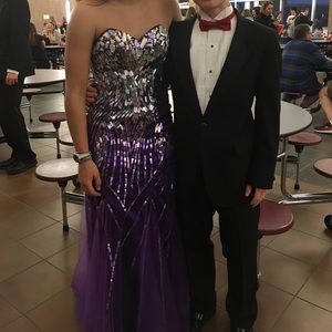 Purple prom dress