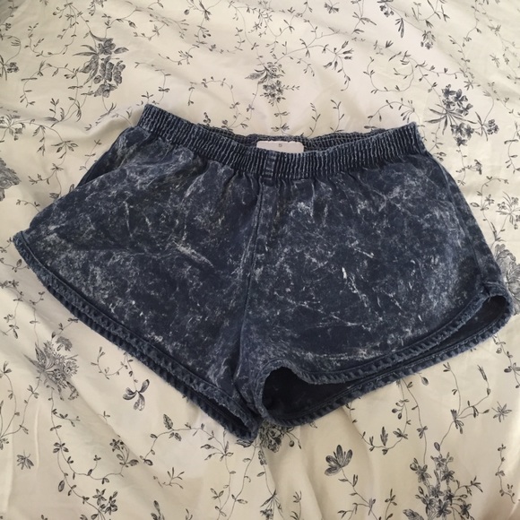 American apparel acid wash runner shorts