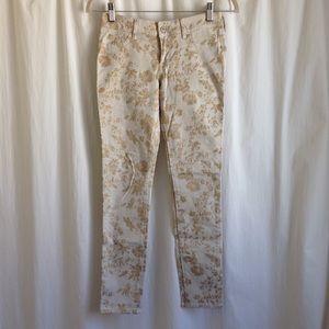 Abercrombie & Fitch Metallic Floral Pant
