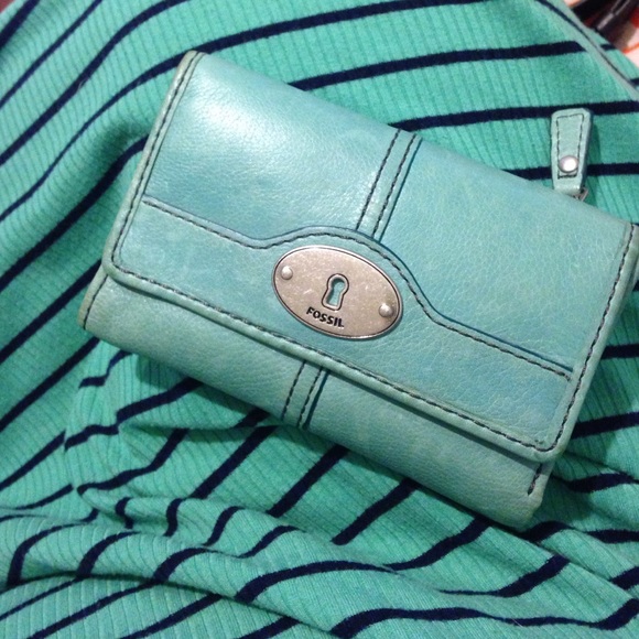 Aqua Fossil wallet
