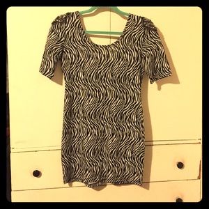 Zebra tunic top