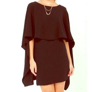 Backless Cape Dress