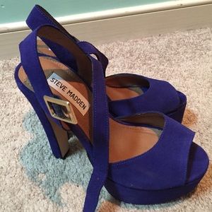 Steve Madden blue heels
