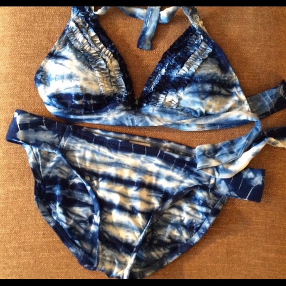 Lucky Brand tie dye swimsuit