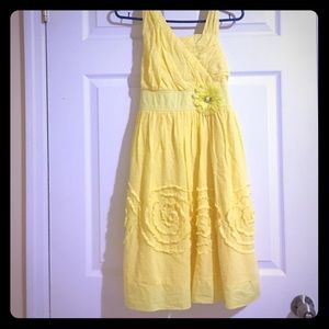 Bright yellow dress
