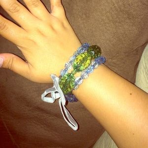 Layered beaded bracelet