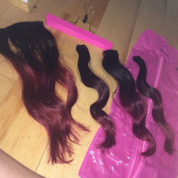 Bellami hair off black to burgundy