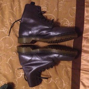 Purple sparkly Dr. Martens