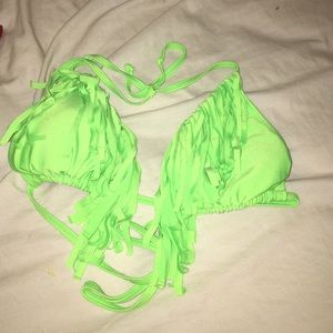 Lime green bathing suit top