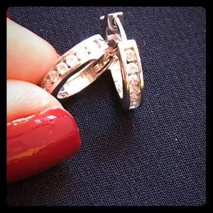 💥Last Chance💥 14k Diamond HOOP Earrings✨