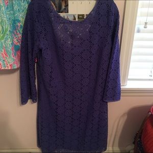 Dark Slate Blue Lilly Pulitzer Lace Dress. NWOT.