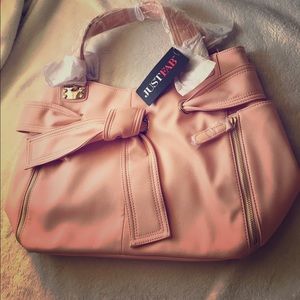 Light pink handbag from Just Fab