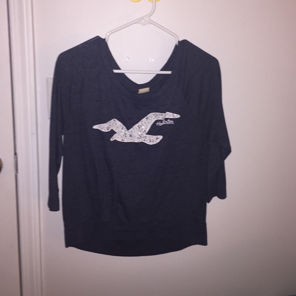 hollister 3/4 sleeve top