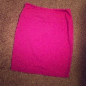 Hot pink skirt