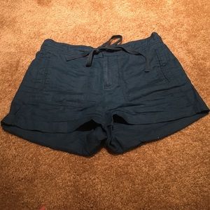 Anthropologie Linen Shorts
