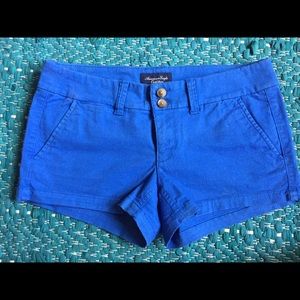 Blue chino shorts