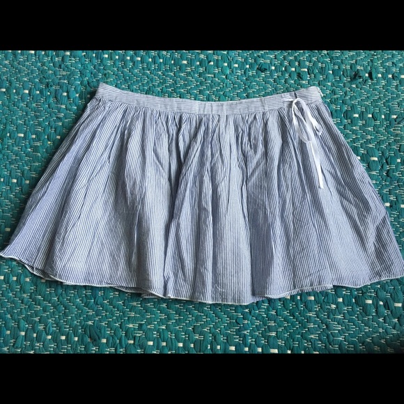 Seersucker print skirt