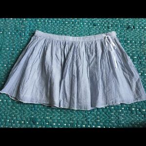 Seersucker print skirt