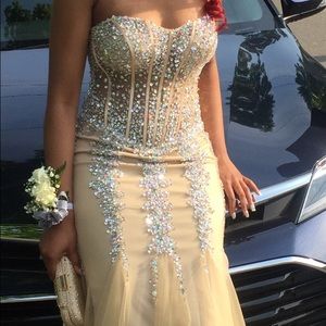 Prom gown by Jovani (nude)