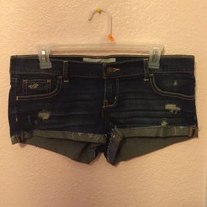 Hollister super low rise slouchy shorts