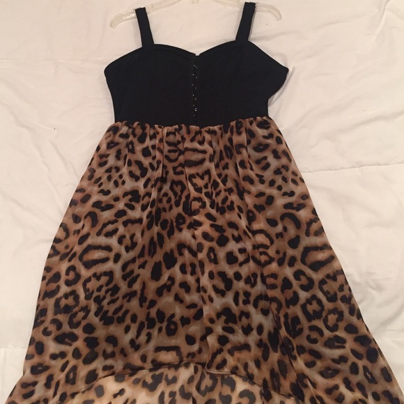 High-low Leopard Print Dress