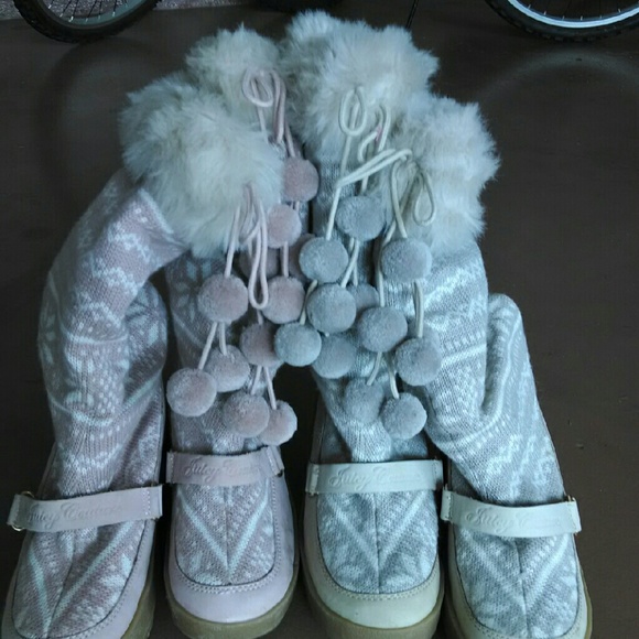 Juicy Couture Winter Sweater Boots pink