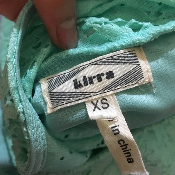 Size XS - Mint green laced skater dress by Kirra - Picture 4 of 4