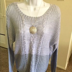 Two-toned knitted sweater