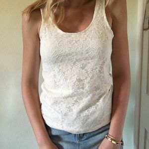 White Lace Tank