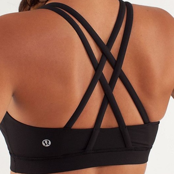 Lululemon size 8 black energy bra