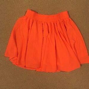 Lovers + Friends neon orange skort