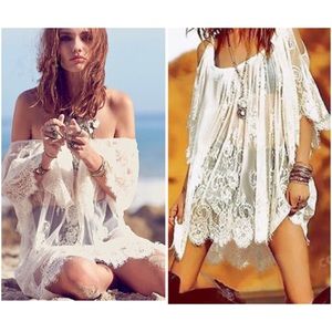White Boho Lace Swimsuit 🌊Coverup NWOT