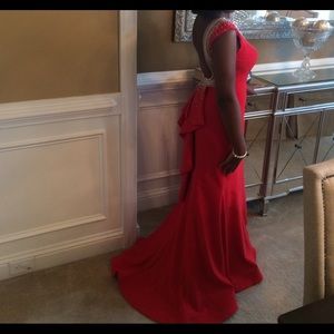 Camille La Vie Red Prom Dress