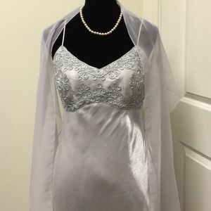 Gorgeous Silver Gown by Rhapsody
