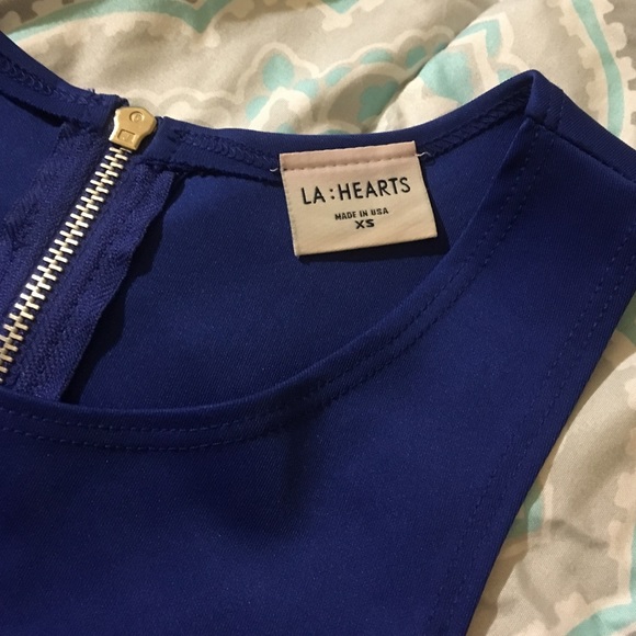 SOLD!! NWOT! LA Hearts navy blue skater dress - Picture 3 of 3