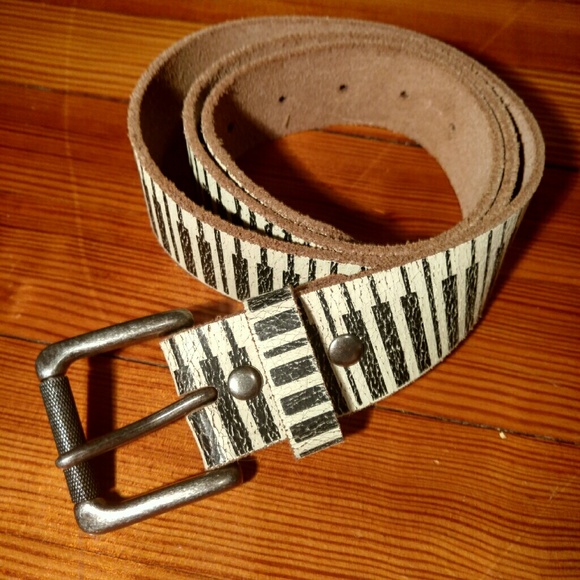 Stylish Piano Belt Genuine Leather
