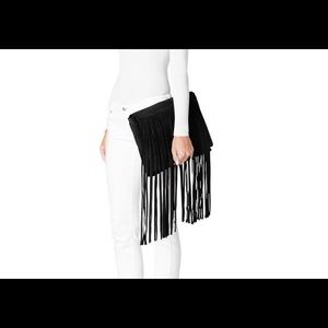 MICHAEL KORS COLLECTION - suede fringe clutch