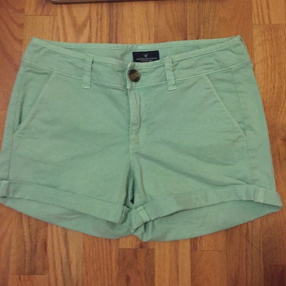 Teal American eagle shorts