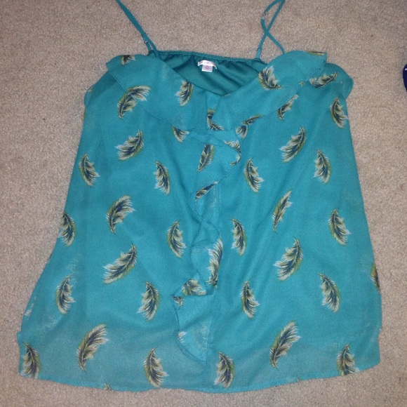 Xhilaration  feather tank top size xl