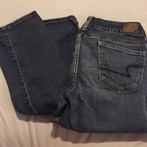 Blue skinny jeans