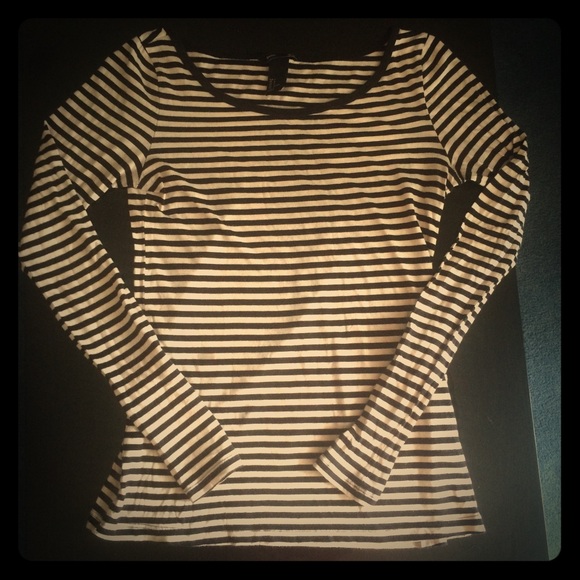 H&M striped long sleeve shirt