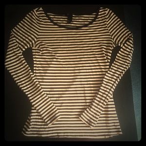 H&M striped long sleeve shirt